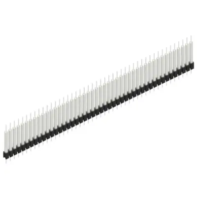 Pin header, 46 pole, pitch 2.54 mm, straight, black, MK 14 X 3 46 Z - 1