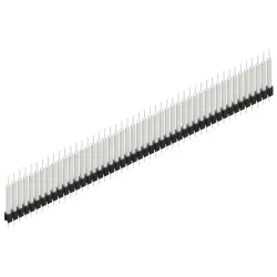 Pin header, 47 pole, pitch 2.54 mm, straight, black, MK 14 X 3 47 Z
