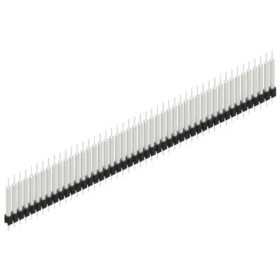 Pin header, 47 pole, pitch 2.54 mm, straight, black, MK 14 X 3 47 Z - 1
