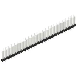 Pin header, 48 pole, pitch 2.54 mm, straight, black, MK 14 X 3 48 Z