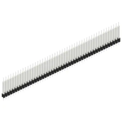 Pin header, 48 pole, pitch 2.54 mm, straight, black, MK 14 X 3 48 Z - 1