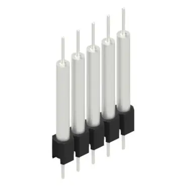 Pin header, 5 pole, pitch 2.54 mm, straight, black, MK 14 X 3 5 Z - 1