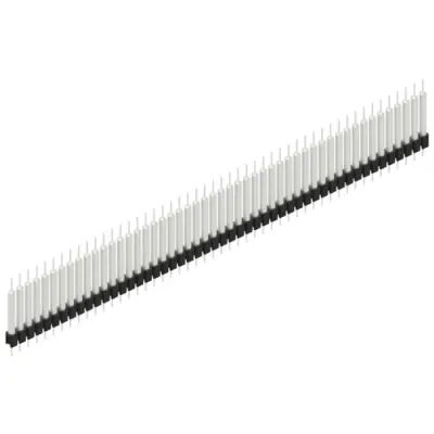 Pin header, 50 pole, pitch 2.54 mm, straight, black, MK 14 X 3 50 Z - 1