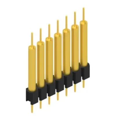 Pin header, 7 pole, pitch 2.54 mm, straight, black, MK 14 X 3 7 G - 1