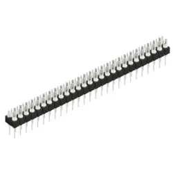 Pin header, 54 pole, pitch 2.54 mm, straight, black, MK 202 54 Z