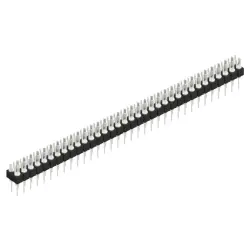Pin header, 68 pole, pitch 2.54 mm, straight, black, MK 202 68 Z