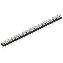 Pin header, 74 pole, pitch 2.54 mm, straight, black, MK 202 74 Z