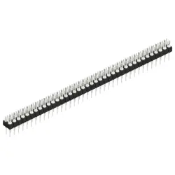 Pin header, 76 pole, pitch 2.54 mm, straight, black, MK 202 76 Z