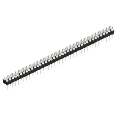 Pin header, 78 pole, pitch 2.54 mm, straight, black, MK 202 78 Z - 1
