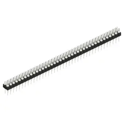 Pin header, 78 pole, pitch 2.54 mm, straight, black, MK 202 78 Z
