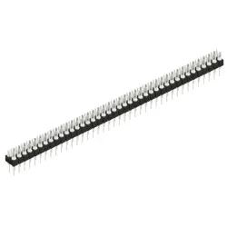Pin header, 80 pole, pitch 2.54 mm, straight, black, MK 202 80 Z
