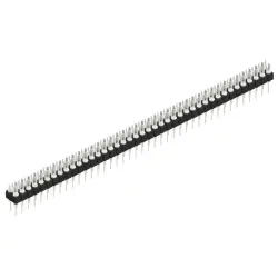Pin header, 82 pole, pitch 2.54 mm, straight, black, MK 202 82 Z
