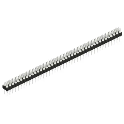 Pin header, 82 pole, pitch 2.54 mm, straight, black, MK 202 82 Z - 1