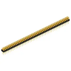 Pin header, 86 pole, pitch 2.54 mm, straight, black, MK 202 86 G