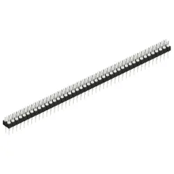 Pin header, 86 pole, pitch 2.54 mm, straight, black, MK 202 86 Z
