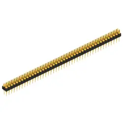 Pin header, 88 pole, pitch 2.54 mm, straight, black, MK 202 88 G