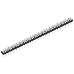 Pin header, 88 pole, pitch 2.54 mm, straight, black, MK 202 88 Z