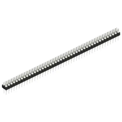 Pin header, 88 pole, pitch 2.54 mm, straight, black, MK 202 88 Z - 1