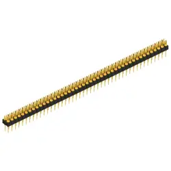 Pin header, 90 pole, pitch 2.54 mm, straight, black, MK 202 90 G