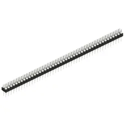 Pin header, 90 pole, pitch 2.54 mm, straight, black, MK 202 90 Z