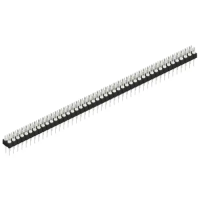 Pin header, 90 pole, pitch 2.54 mm, straight, black, MK 202 90 Z - 1