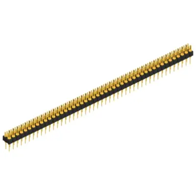 Pin header, 92 pole, pitch 2.54 mm, straight, black, MK 202 92 G - 1