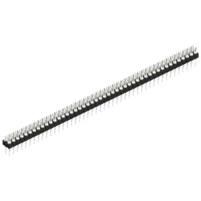 Pin header, 92 pole, pitch 2.54 mm, straight, black, MK 202 92 Z - 1