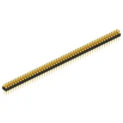 Pin header, 96 pole, pitch 2.54 mm, straight, black, MK 202 96 G