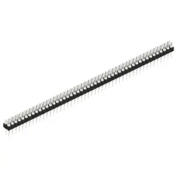 Pin header, 96 pole, pitch 2.54 mm, straight, black, MK 202 96 Z