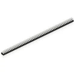 Pin header, 98 pole, pitch 2.54 mm, straight, black, MK 202 98 Z