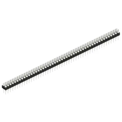 Pin header, 98 pole, pitch 2.54 mm, straight, black, MK 202 98 Z - 1