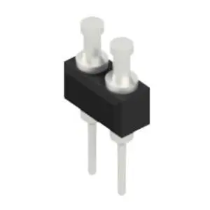 Pin header, 2 pole, pitch 2.54 mm, straight, black, MK 203 2 Z - 1