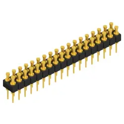 Pin header, 36 pole, pitch 2.54 mm, straight, black, MK 203 36 G