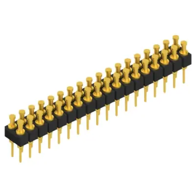 Pin header, 36 pole, pitch 2.54 mm, straight, black, MK 203 36 G - 1