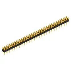 Pin header, 78 pole, pitch 2.54 mm, straight, black, MK 203 78 G