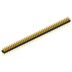 Pin header, 80 pole, pitch 2.54 mm, straight, black, MK 203 80 G