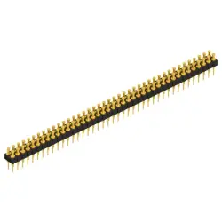 Pin header, 82 pole, pitch 2.54 mm, straight, black, MK 203 82 G