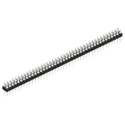 Pin header, 82 pole, pitch 2.54 mm, straight, black, MK 203 82 Z
