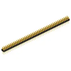 Pin header, 84 pole, pitch 2.54 mm, straight, black, MK 203 84 G