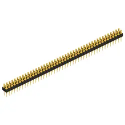 Pin header, 88 pole, pitch 2.54 mm, straight, black, MK 203 88 G