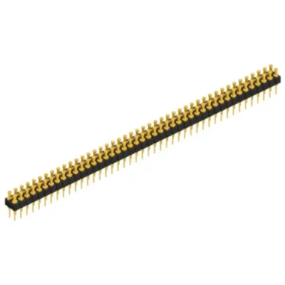 Pin header, 88 pole, pitch 2.54 mm, straight, black, MK 203 88 G - 1