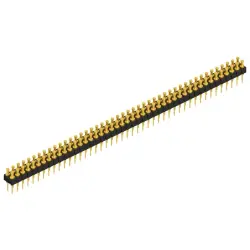 Pin header, 90 pole, pitch 2.54 mm, straight, black, MK 203 90 G