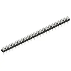 Pin header, 90 pole, pitch 2.54 mm, straight, black, MK 203 90 Z
