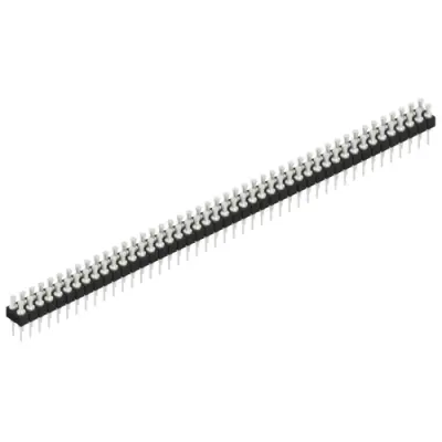 Pin header, 90 pole, pitch 2.54 mm, straight, black, MK 203 90 Z - 1