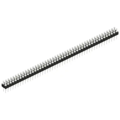 Pin header, 92 pole, pitch 2.54 mm, straight, black, MK 203 92 Z - 1