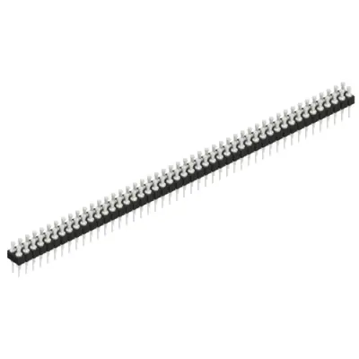 Pin header, 94 pole, pitch 2.54 mm, straight, black, MK 203 94 Z - 1