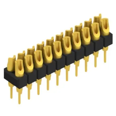 Pin header, 20 pole, pitch 2.54 mm, straight, black, MK 204 20 G - 1