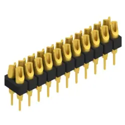 Pin header, 22 pole, pitch 2.54 mm, straight, black, MK 204 22 G