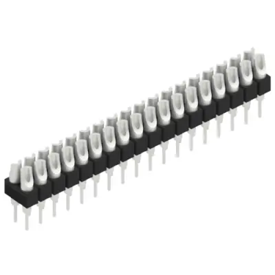 Pin header, 36 pole, pitch 2.54 mm, straight, black, MK 204 36 Z - 1