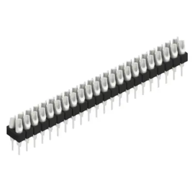 Pin header, 44 pole, pitch 2.54 mm, straight, black, MK 204 44 Z - 1
